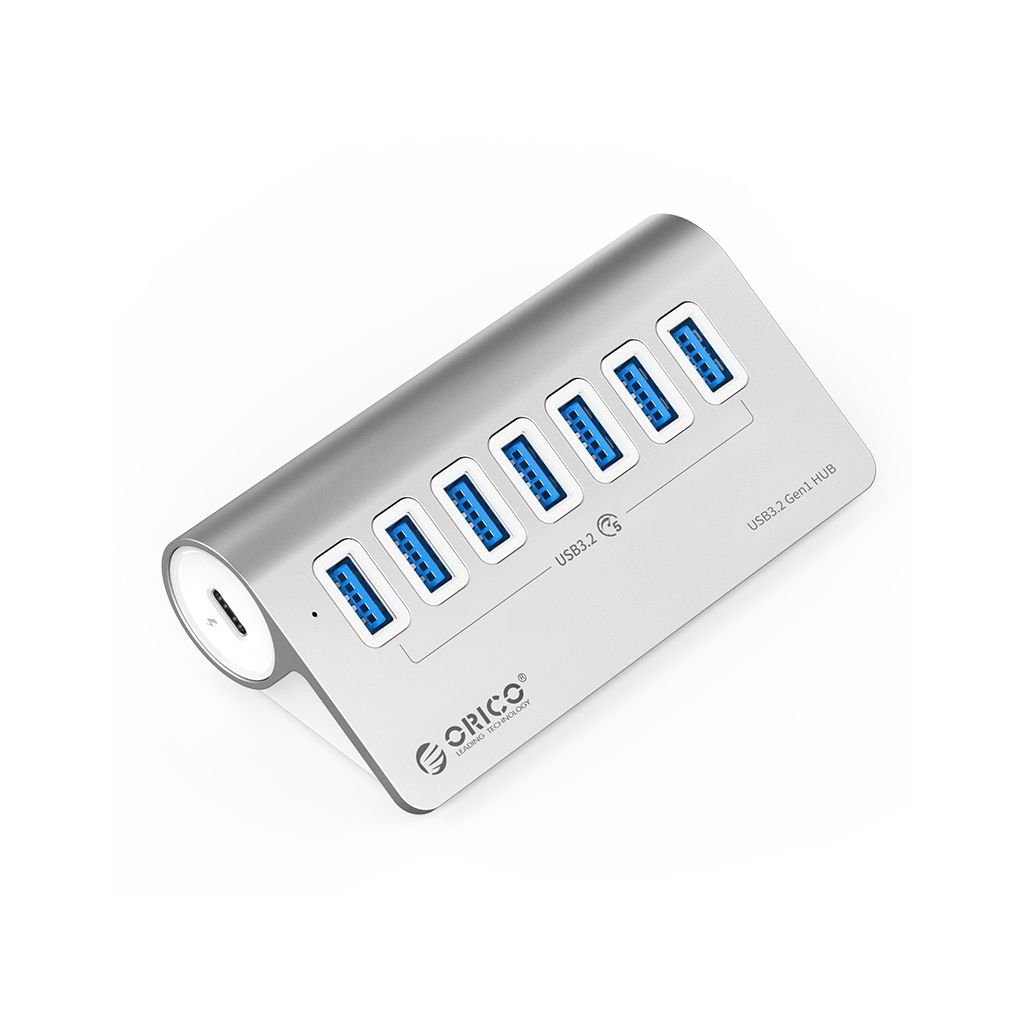 ORICO hub USB-C con 7 ingressi, 7x USB-A 3.2 Gen2, 10Gbps, ALU, M3U7-G2