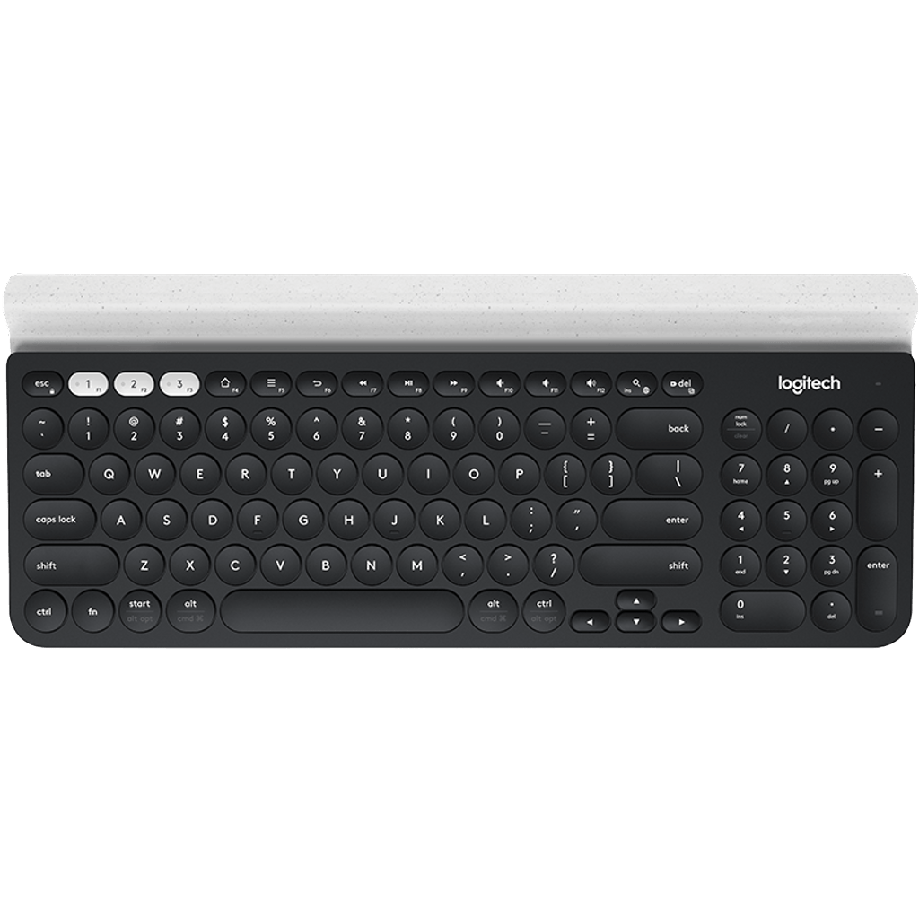 LOGITECH Tastiera K780 Multi-dispositivo, wireless, nero/bianco