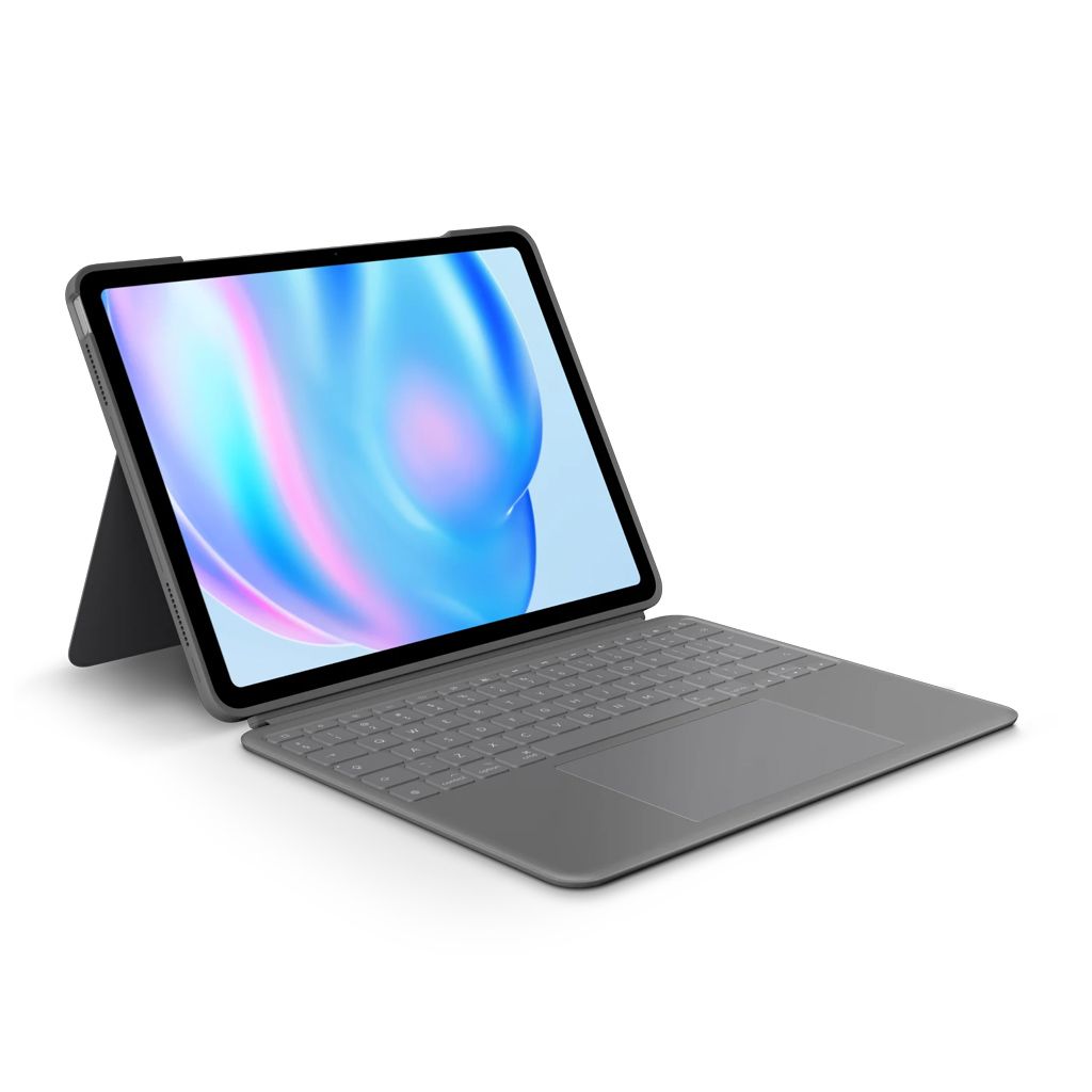 LOGITECH Coppia tastiera Combo Touch per iPad Air 11", M2, grigio, Slo g.