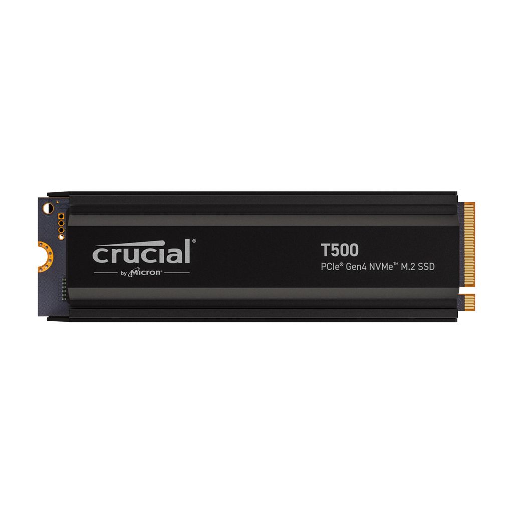 CRUCIAL SSD 1TB M.2 80mm PCI-e 4.0 x4 NVMe, T500 dissipatore