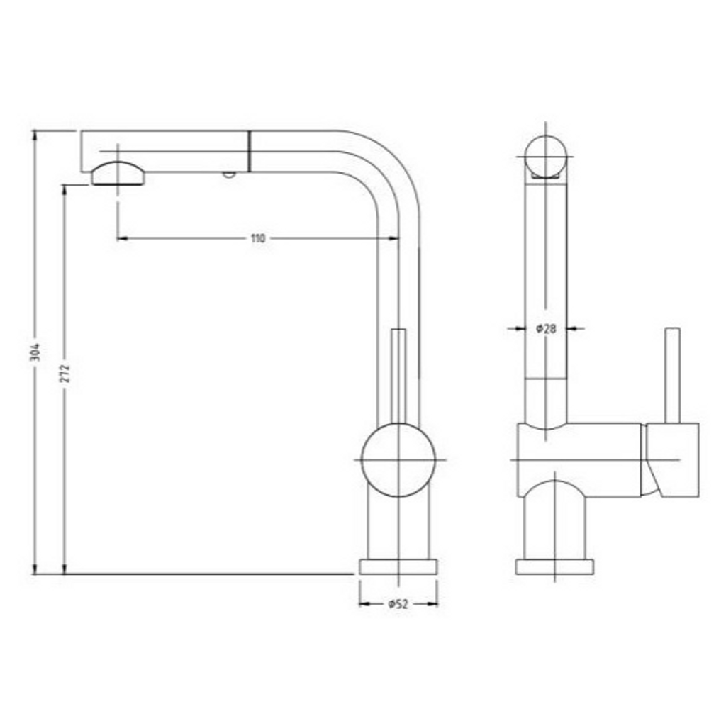 SINK SOLUTION Rubinetto cucina a mano singola KARIB - cromo (7060021)