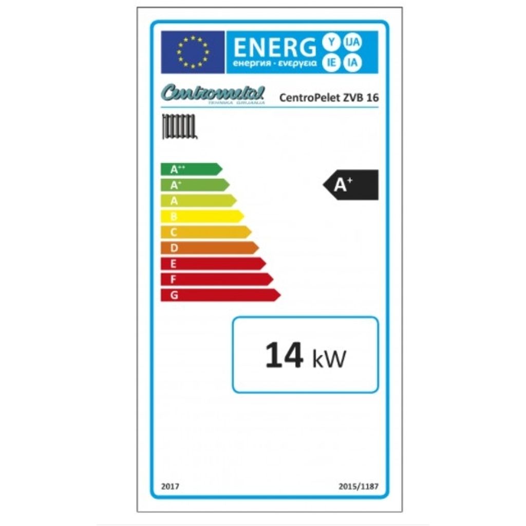 CENTROMETAL CentroPellet ZVB16 caldaia ad acqua calda compatta