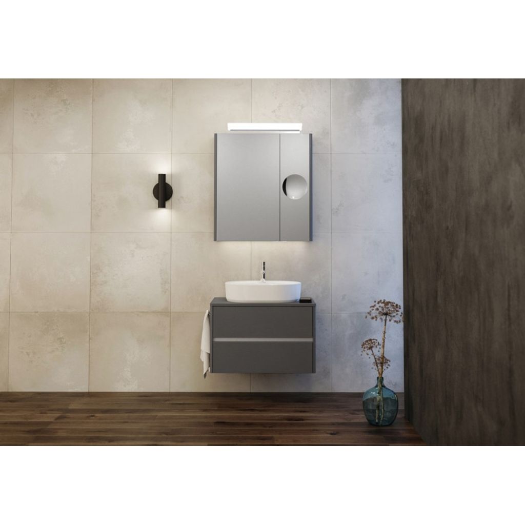 TBOSS Sistema bagno con lavello ROCA Sonja 75 cm grafite legno