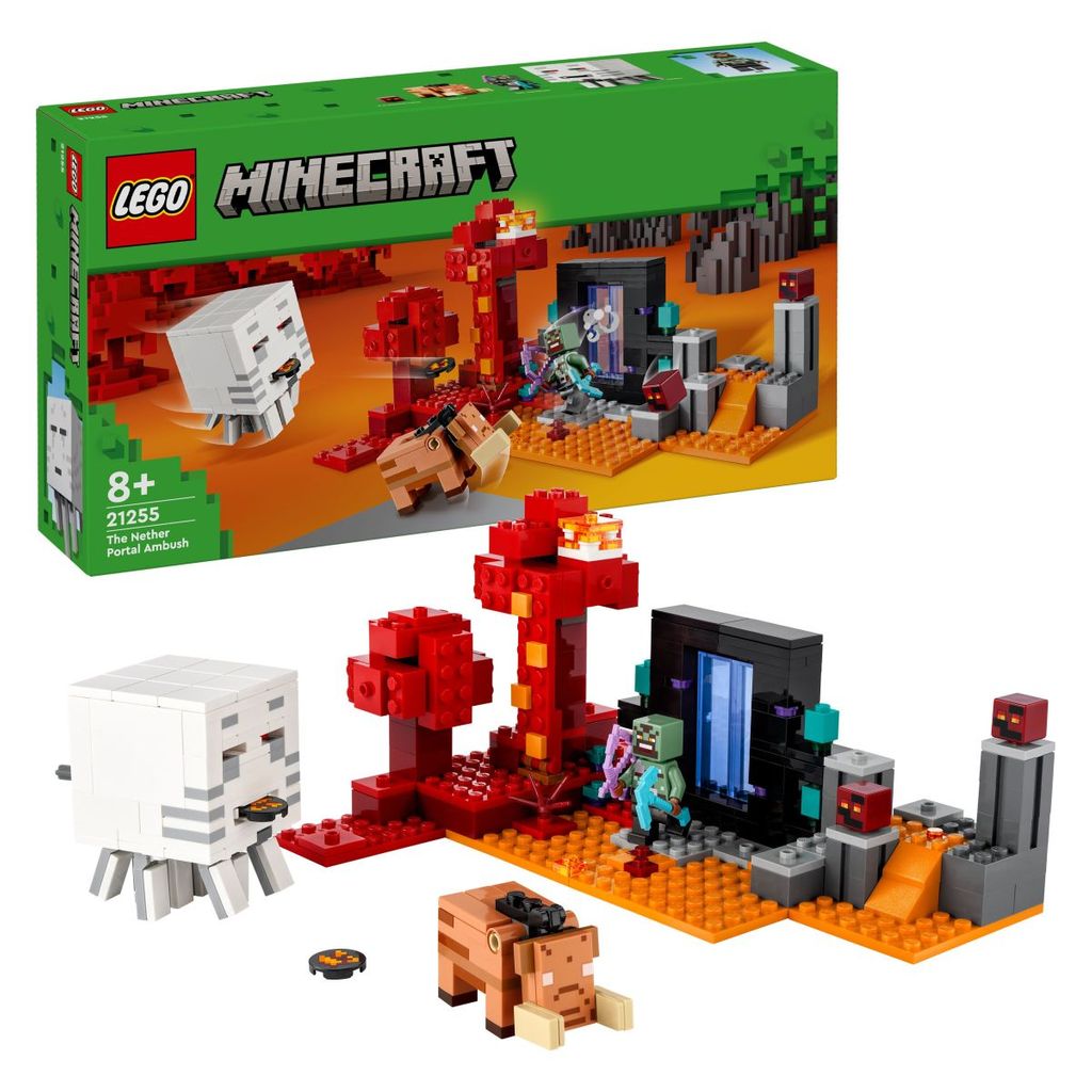 LEGO MINICRAFT 21255 Incontro al portale Nether