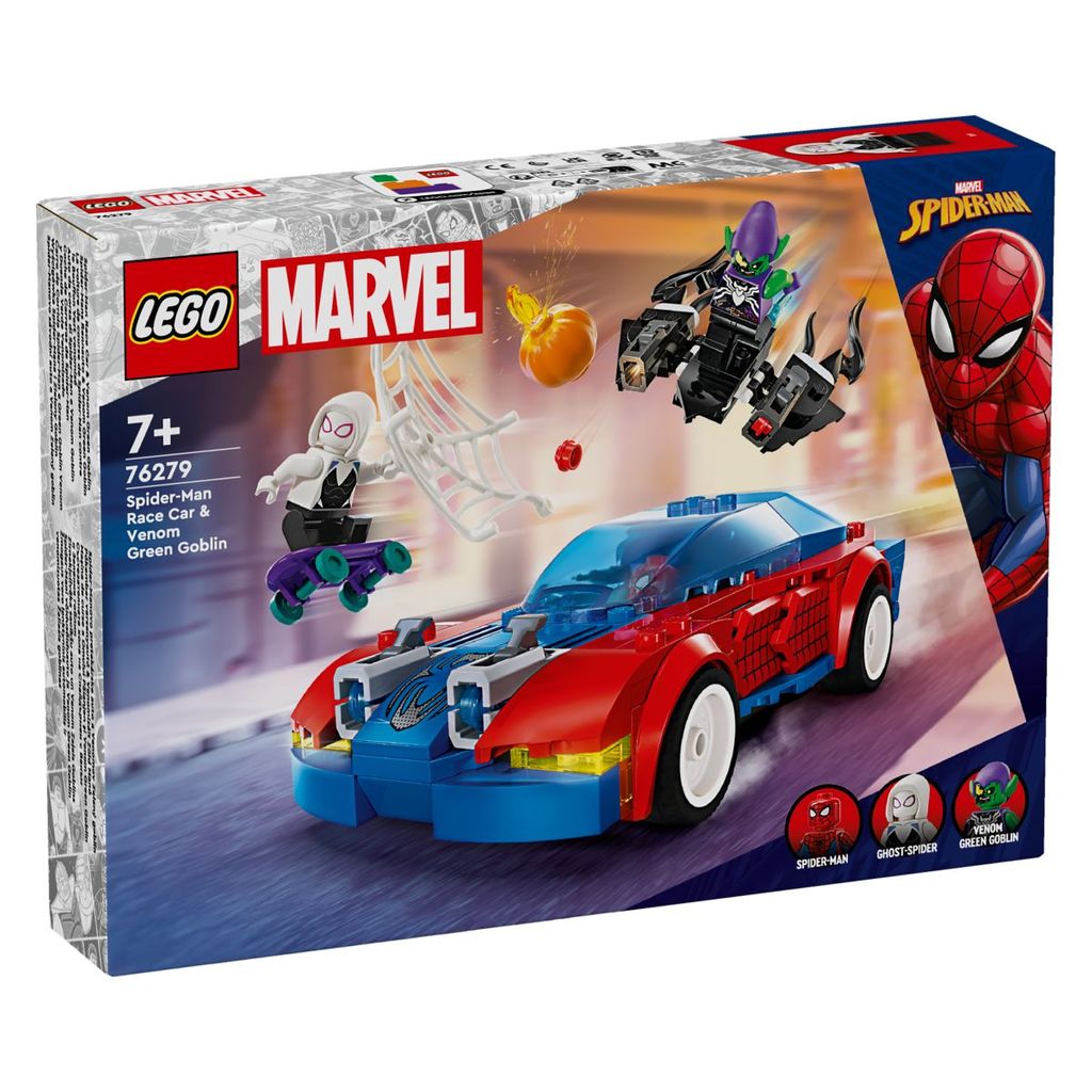 LEGO SUPER HEROES 76279 Spider-Man auto e Venomized Green Goblin