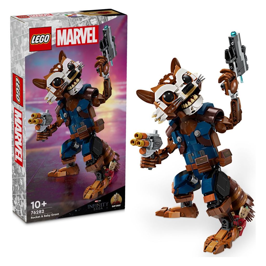 LEGO SUPER HEROS 76282 Rocket e Small Groot