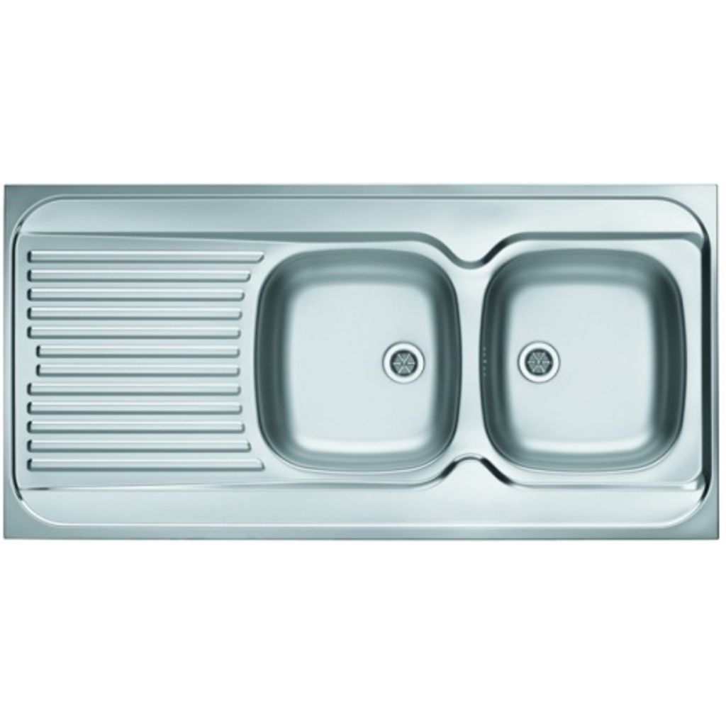 ALVEUS Lavello doppio con raso Classic 100-inox (19085)