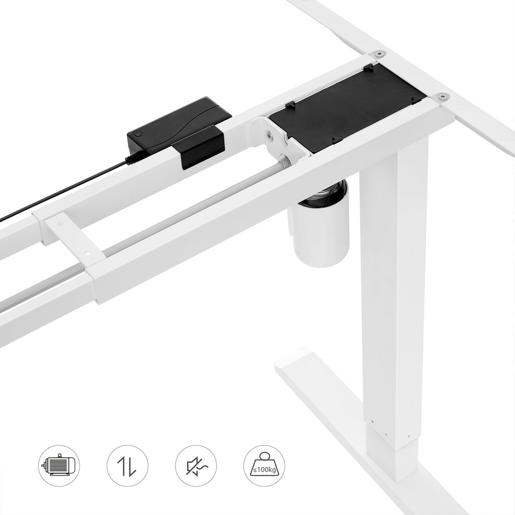 SONGMICS elettrico Sit/Stand telaio da tavolo bianco