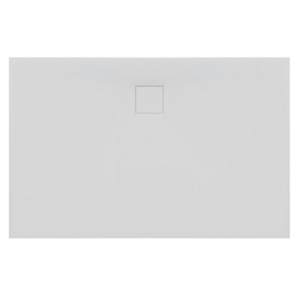 KOLPA SAN Doccia per installazione o installazione sul terreno Moonwalk 100 x 80 cm (3838987596998) - bianco