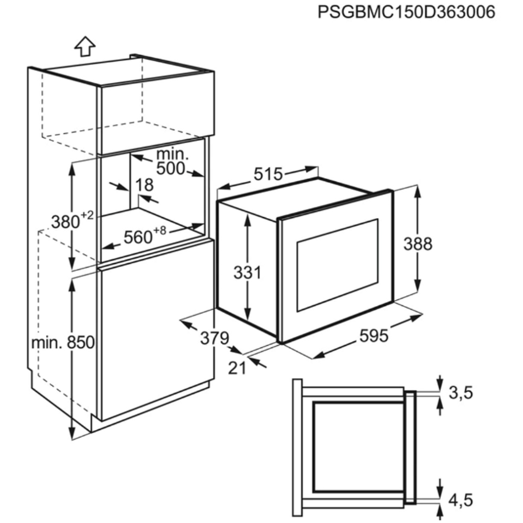 AEG forno microonde integrato MSB2547D-M