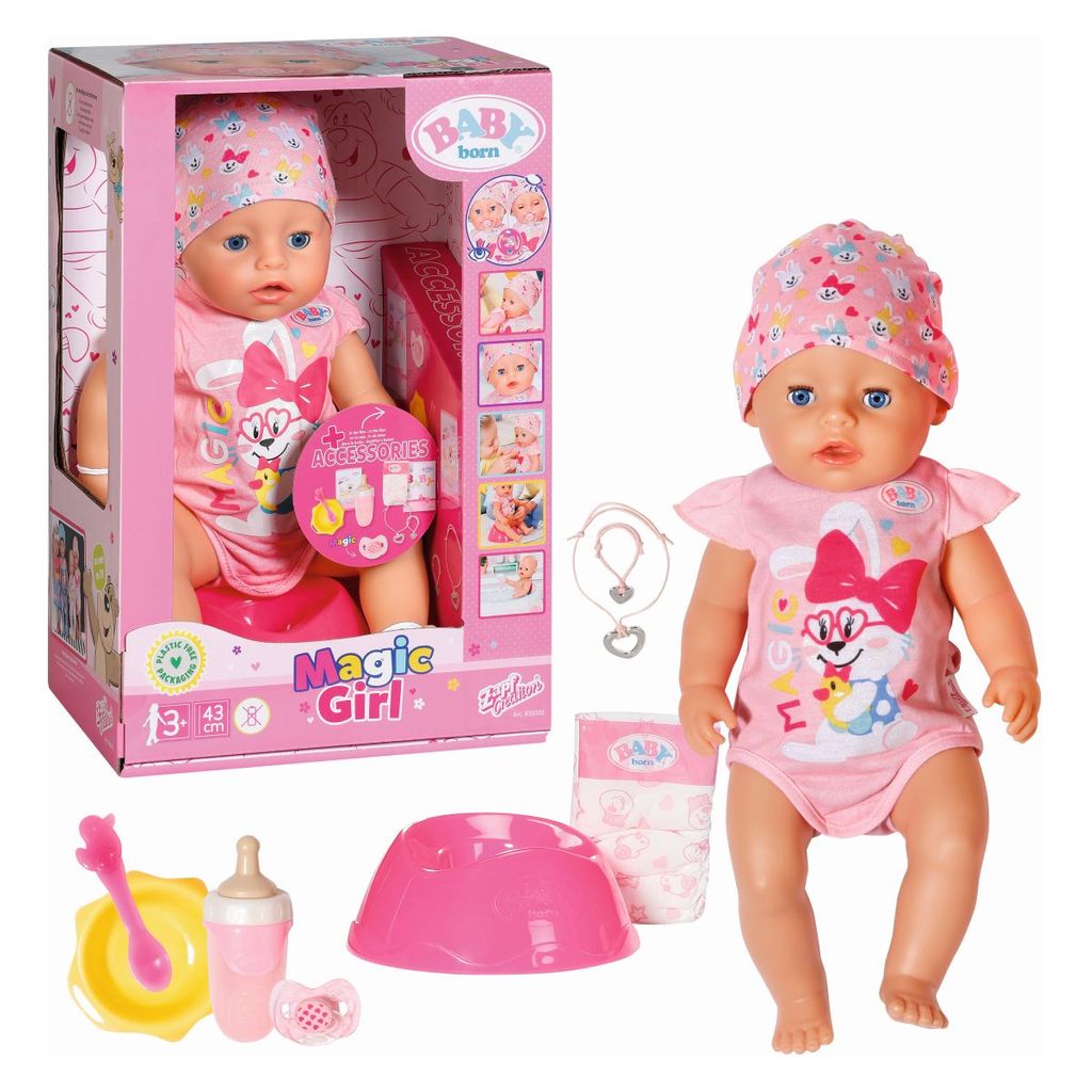 BABY BORN bambino occhi magici - ragazza 43cm