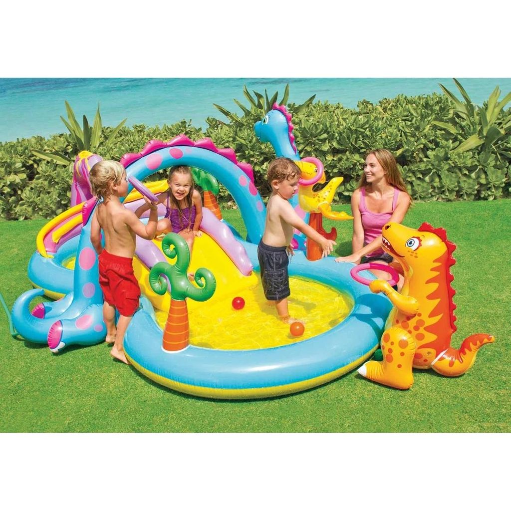 INTEX piscina per bambini centro acqua dinoland 333x229x112 cm