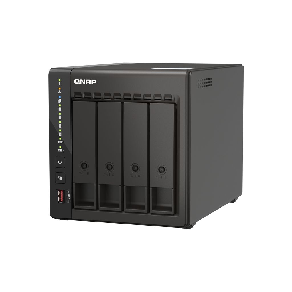 QNAP Server NAS per 4 dischi, spalla 8GB, rete 2.5Gb