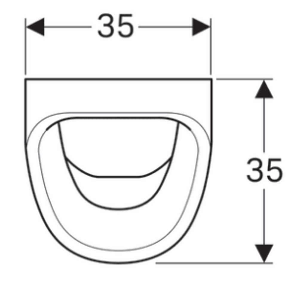 GEBERIT urinal - retroflusso Aller (236500000)