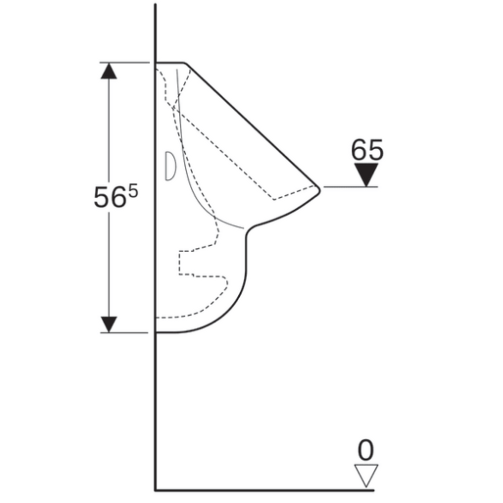 GEBERIT urinal - retroflusso Aller (236500000)