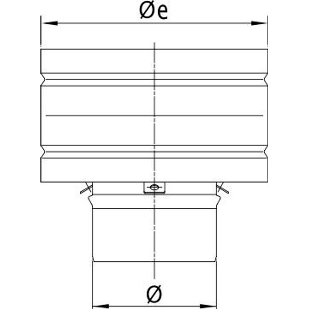 STABILE Tappo antivento per camino d.130 PS316L
