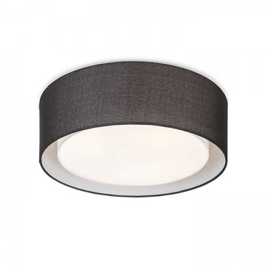 OTIS 50 soffitto nero/bianco 230V LED E27 3x15W