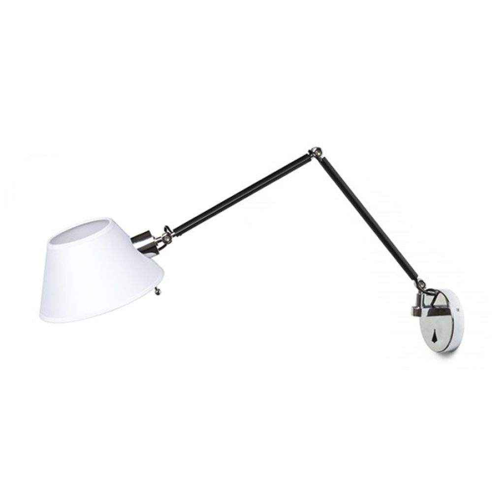 RENDL lampada da parete MONTANA 230V E27 28W - cromo bianco/nero