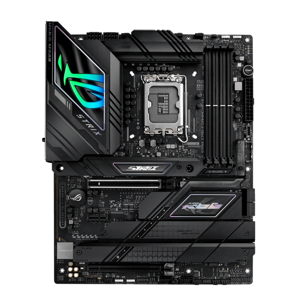 ASUS piastra base ROG STRIX Z790-F Gaming WIFI II, DDR5, SATA3, USB Tipo-C 20Gbps, DP, 2.5GbE, WIFI 7, LGA1700 ATX