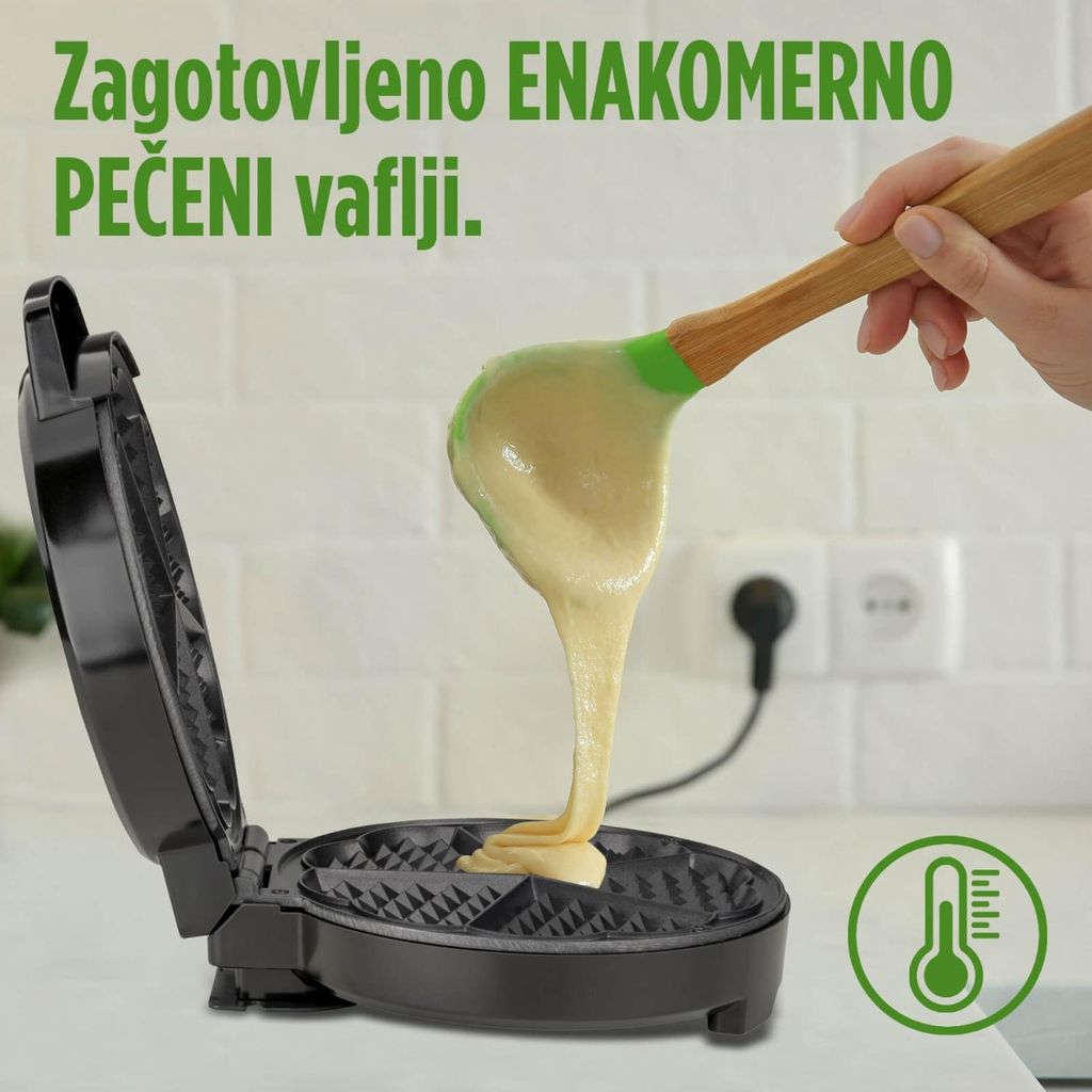 ROSMARINO Arrostitore di waffle cuore infinito, 1000W