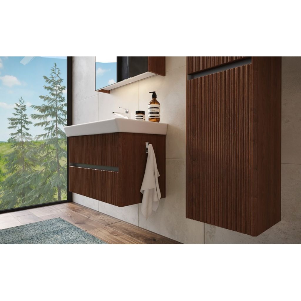 TBOSS Assemblaggio da bagno Milla 80 noce