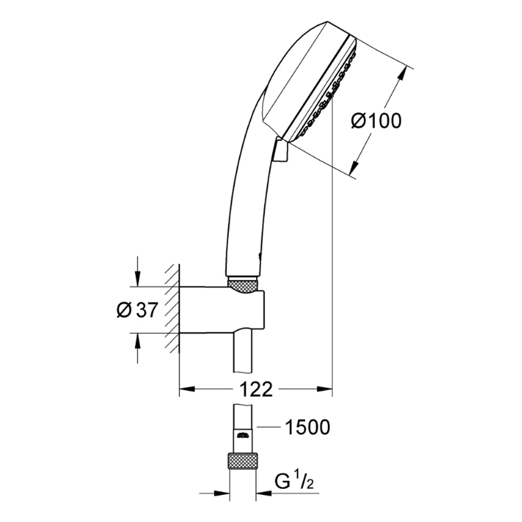 GROHE Set doccia Nuova Tempesta Cosmopolitan 100 (27588002)