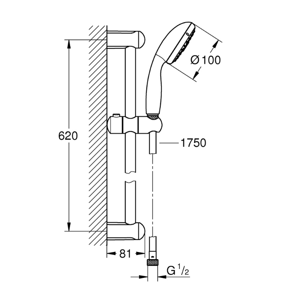 GROHE Set doccia NUOVO TEMPESTA (27795001)