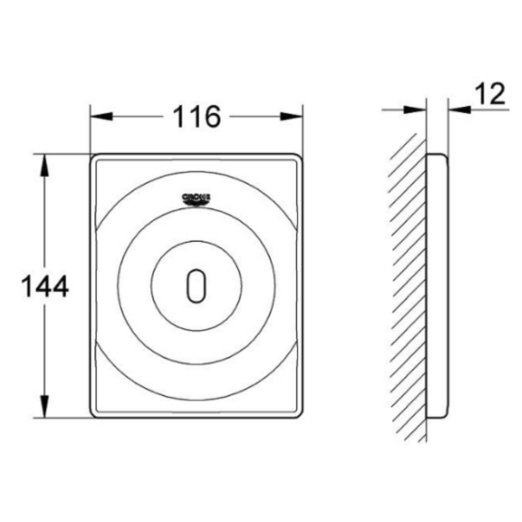 GROHE chiave attiva urinale con sensore IR TECTRON Surf (37336001)