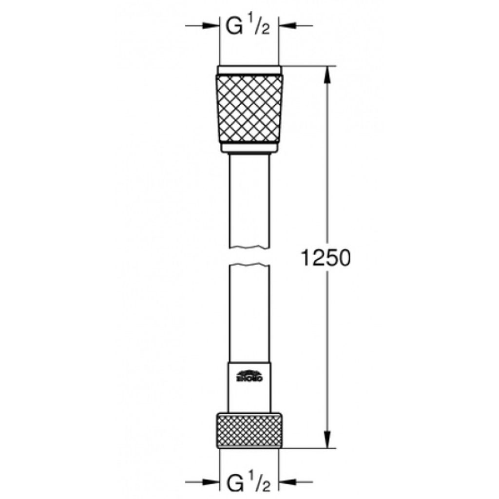 GROHE tubo doccia RELEXAFLEX 1.25 m (45971001)