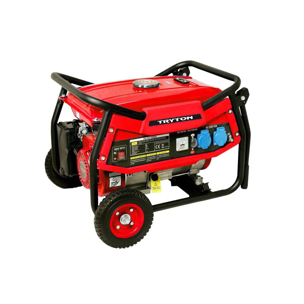 TRYTON generatore di carburante con ruote 2000W, 2X230V, 2 KW TOG2000K