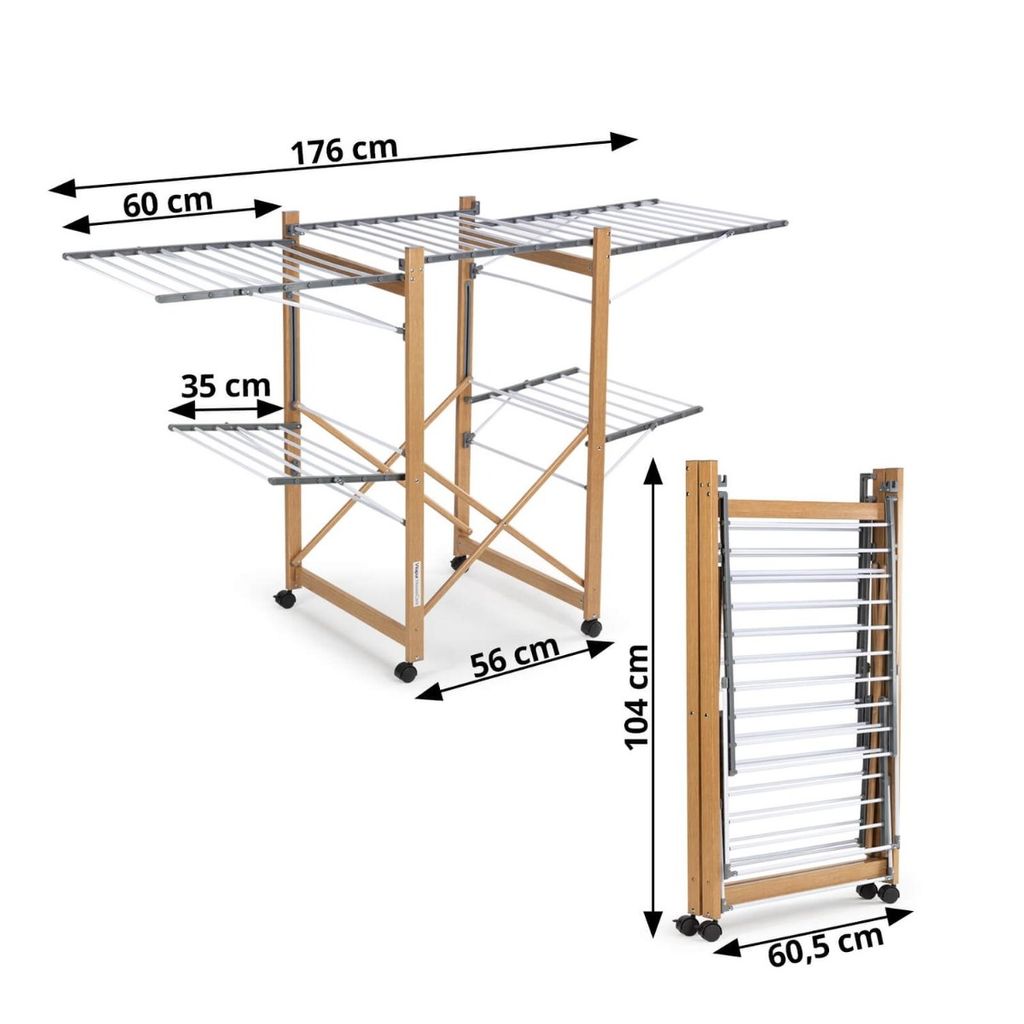 VITA Scaffale di lavaggio pieghevole