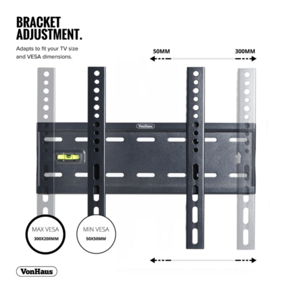 VONHAUS supporto fisso TV parete (15-42') 