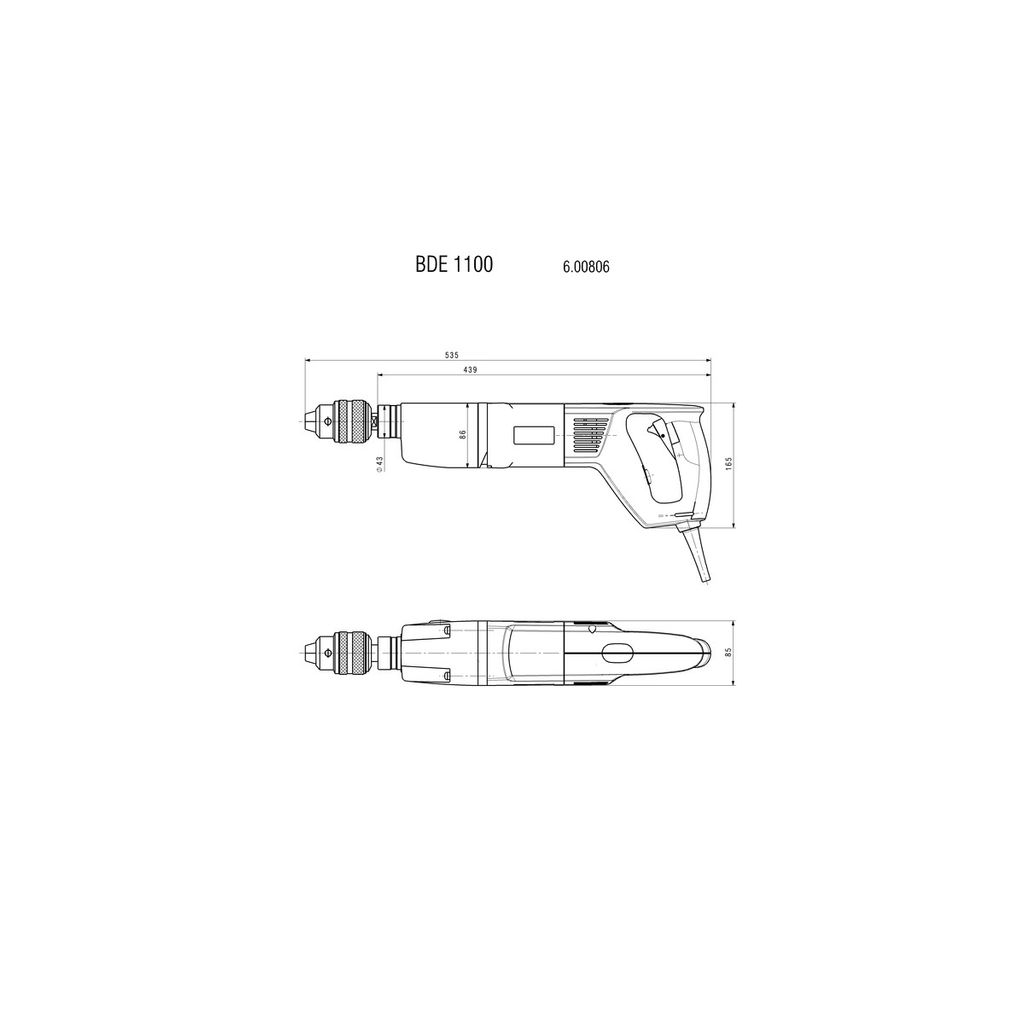 METABO BDE Drill 1100 (600806000)