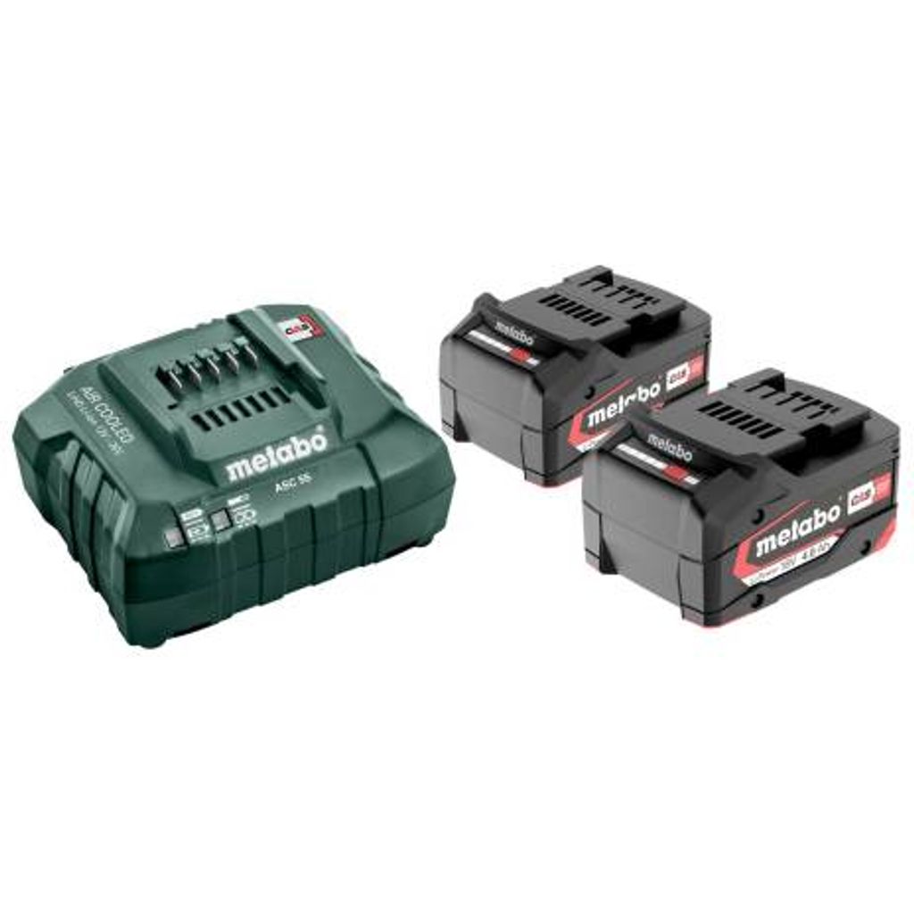 METABO Set da giardino tosaerba RM 36-18 LTX BL 36 + cesoie SGS 18 LTX Q + cesoie HS 18 LTX 65 + caricabatteria ASC 55