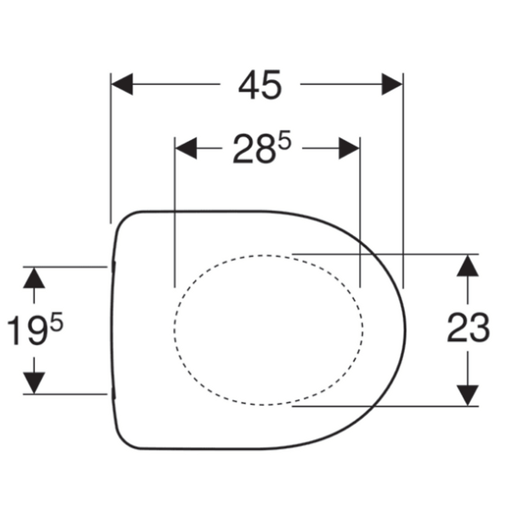 GEBERIT WC board con chiusura lenta Selnova (500.333.1)