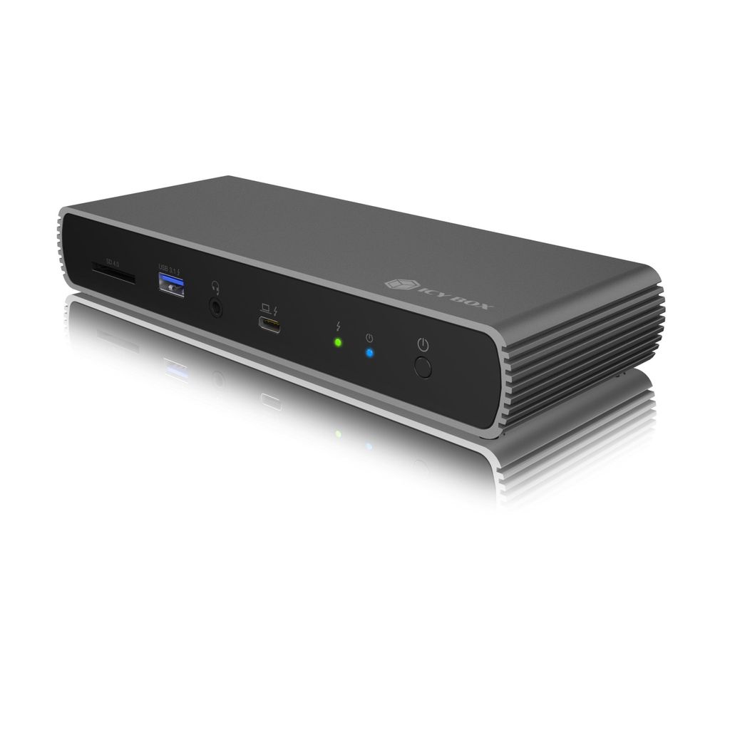 ICYBOX Thunderbolt 4 stazione di aggancio con Power Delivery PD100W IB-DK8801-TB4