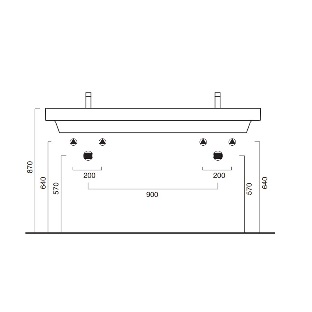 CATALANO Lavello doppio ZERO 150 (0121520001)