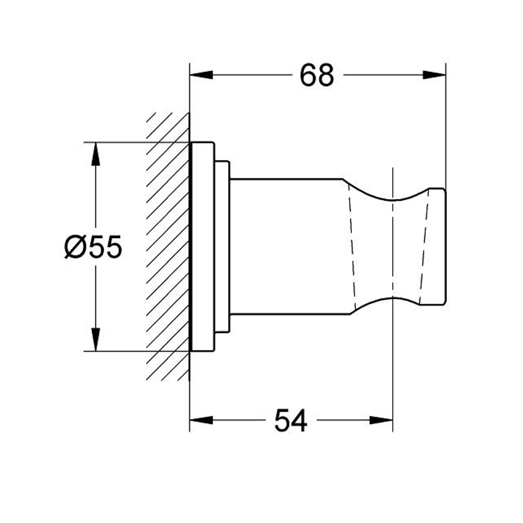 GROHE porta parete per la maniglia doccia Sena (28690000)