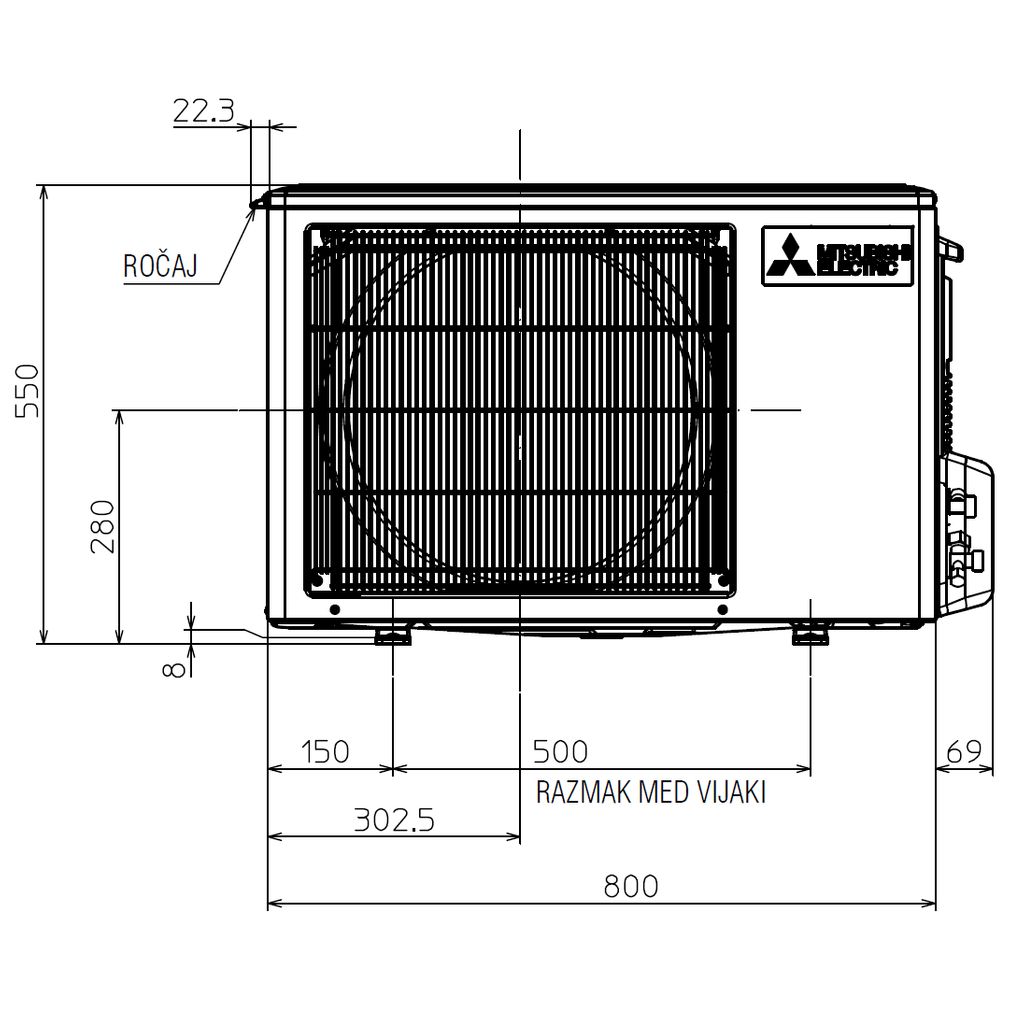 MITSUBISHI climatizzatore serie LUXURY MUZ-MSZ-LN25VG2_R Rubina rosso - 2,5 kW