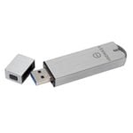 KINGSTON USB DISK IRONKEY 16GB S1000, 3.0, metallo, protezione della macchina, con tappo