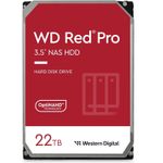 WD Red Pro 22TB 3,5" SATA3 512MB 7200rpm (WD221KFGX) Disco rigido USA