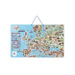 WOODYLAND puzzle in legno con una mappa magnetica d'Europa, 3 in 1, 192 pezzi