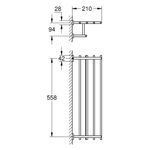 GROHE Porta asciugamani ESSENTIALS CUBE (40512001)