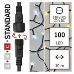 EMOS Standard LED che collega la catena di Natale, 10 m, all'aperto. e notr., bianco caldo/freddo, timer D1AN01