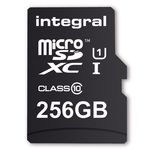 INTEGRAL scheda di memoria + adattatore SD 256GB MICRO SDXC