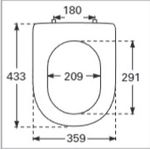 VILLEROY & BOCH WC Board Subway 2.0 - chiusura lenta (9M68S101)