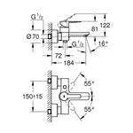 GROHE Bagno/doccia singola Lineare (33849DC1)