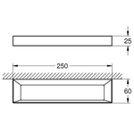 GROHE Porta asciugamani Selezione Cube (40766000)