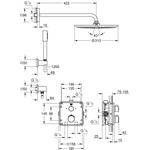 GROHE kit doccia sotto-metria Grohtherm Perfect (34730000)