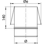 STABILE Cappuccio per camino d.200 PS316L